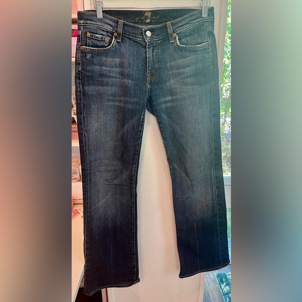 7 For All Mankind EUC Y2K Bootcut Jeans Medium Wash Size 30